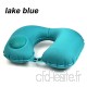 WHuu U Shape Inflatable Travel Pillow Neck Pillow Car Head Rest Air Pillows Cushion for Travel Office Nap Head Rest Air Neck Cushion - B07VH2VTH4